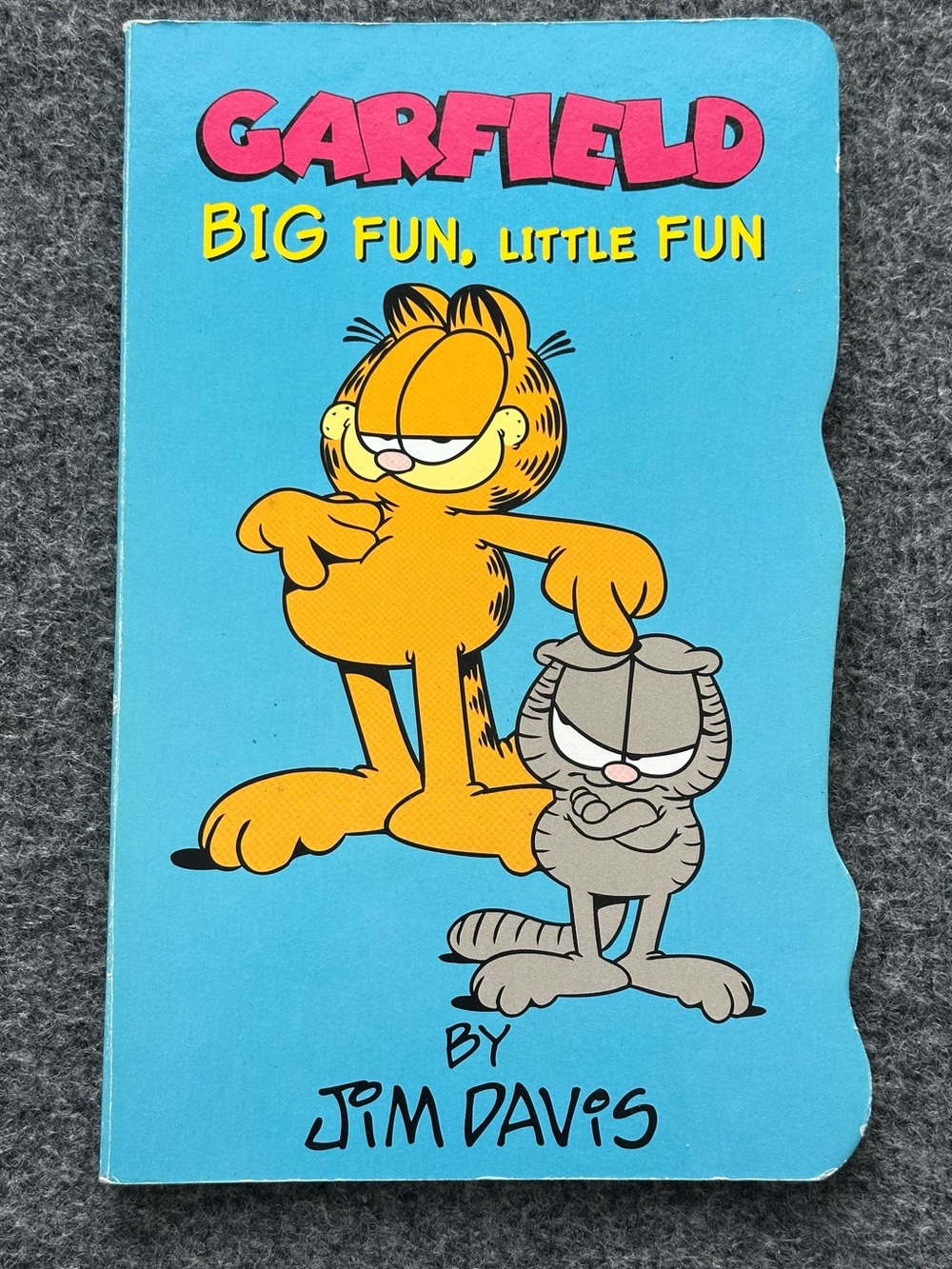 Vintage 2002 Garfield "Big Fun, Little Fun" Board Book by Jim Davis